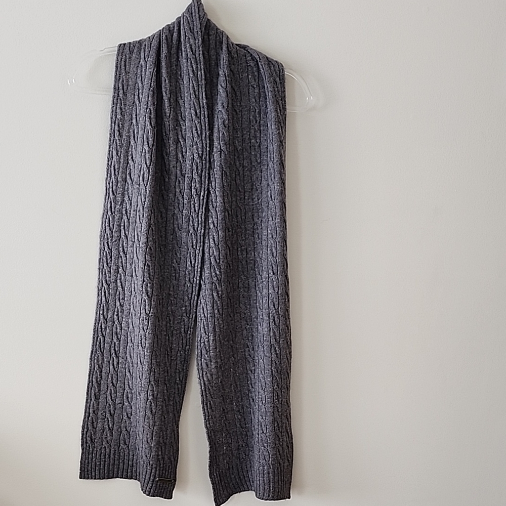 Polo Ralph Lauren Merino Wool Blend Charcoal Knit Accessory